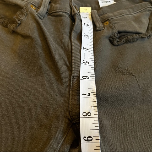 True Religion Mid Rise Super Skinny Women's Skinny Halle Jeans - Dark Olive - Picture 10 of 10